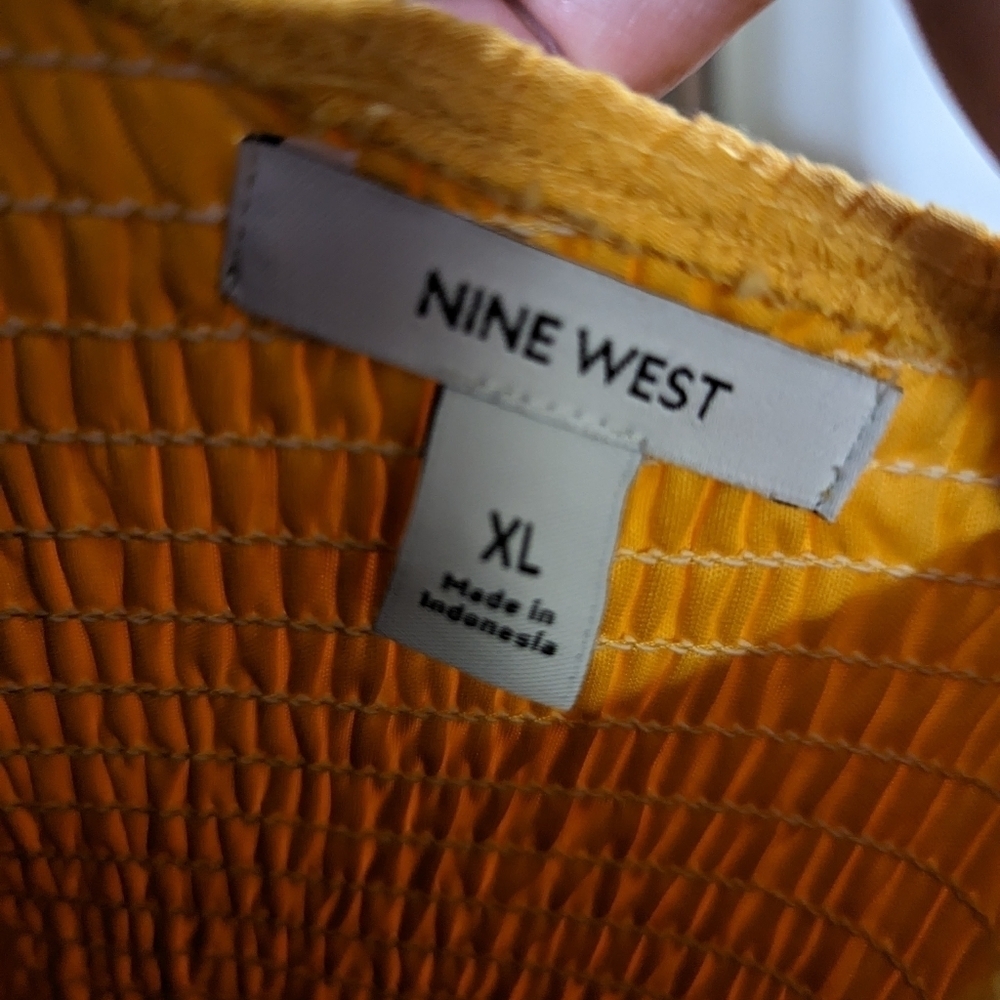 Nine West Smocked One Shoulder - Picture 9 of 10